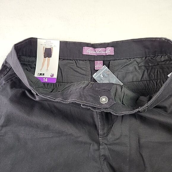 New - Gloria Vanderbilt Women's Chino Shorts Stretch Twill 5" Inseam Size 14 - Picture 6 of 11